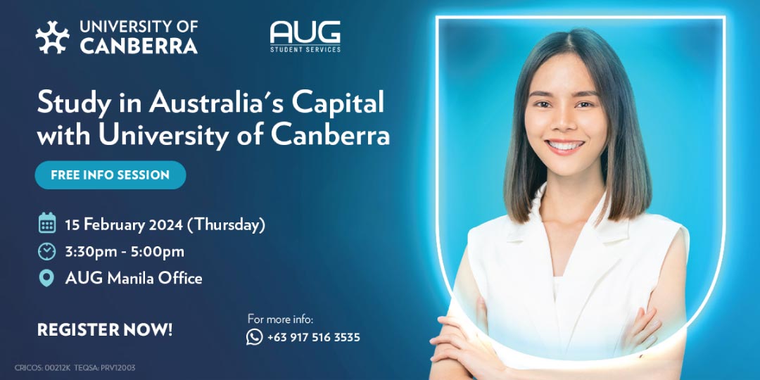 [AUG Manila] University of Canberra Information Session