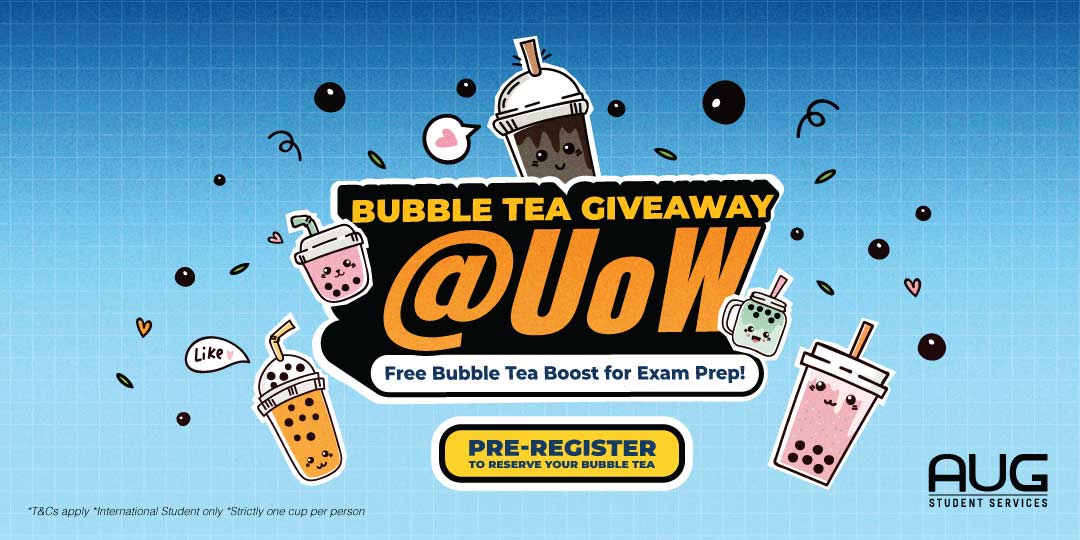 [AUG Sydney] Bubble Tea Giveaway @ UoW