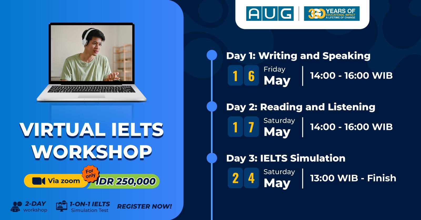 Virtual IELTS Workshop- May 2025