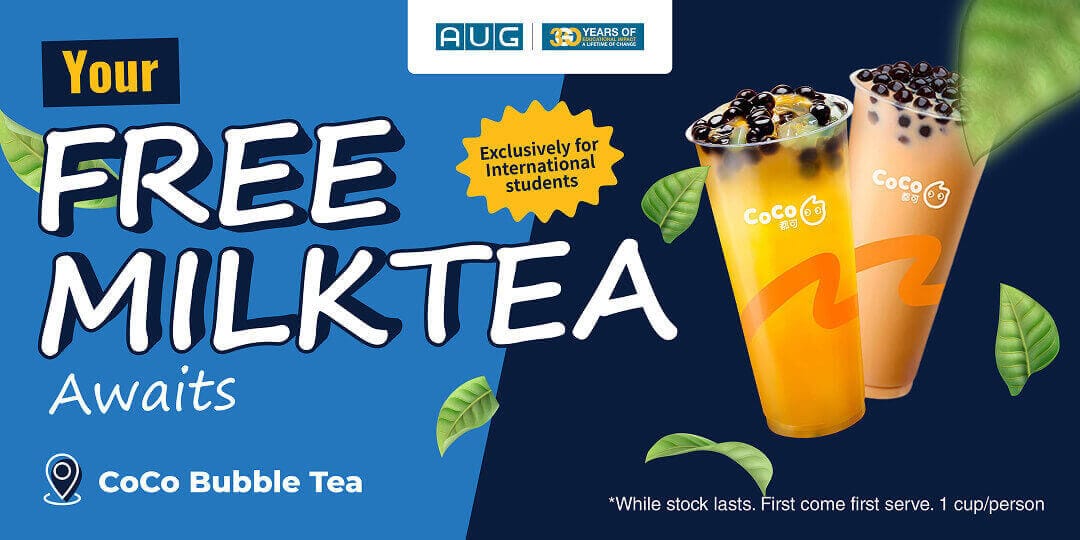 [AUG Adelaide] Your Free Milk Tea Awaits