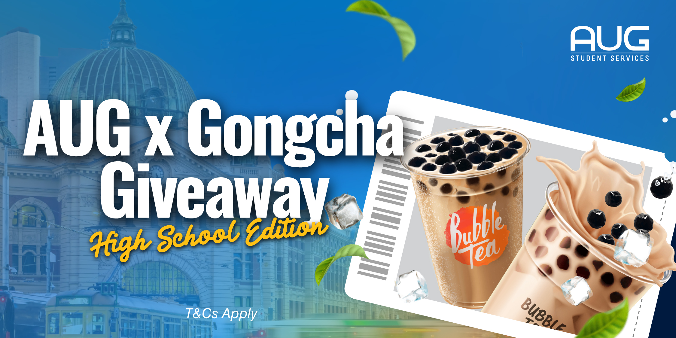 [AUG Melbourne] Highschool Bubble Tea Giveaway