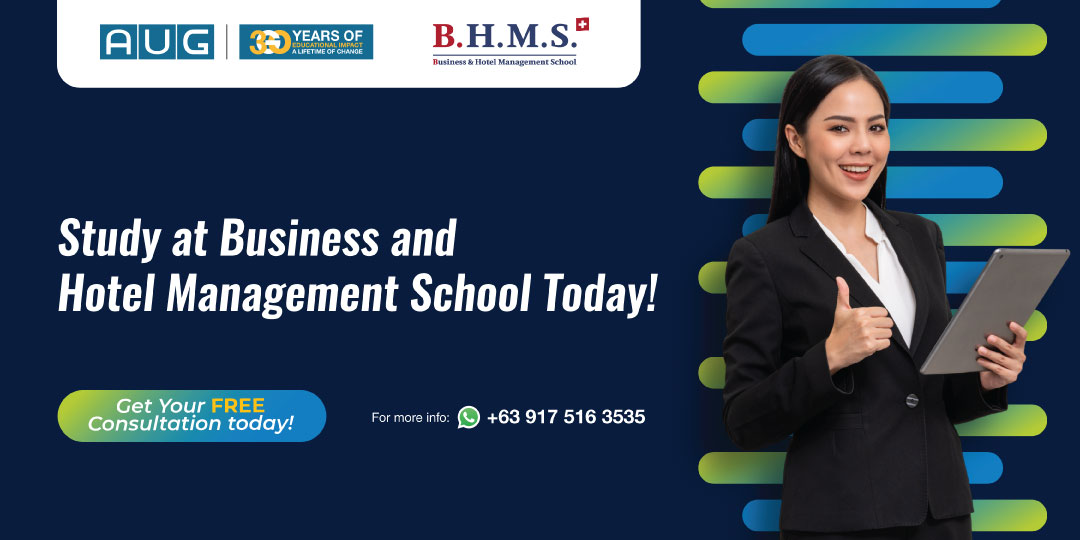 [AUG Manila] Study at Business and Hotel Management School (BHMS) Today