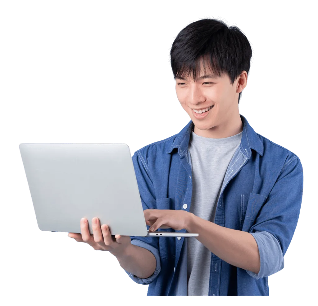 Student with Laptop