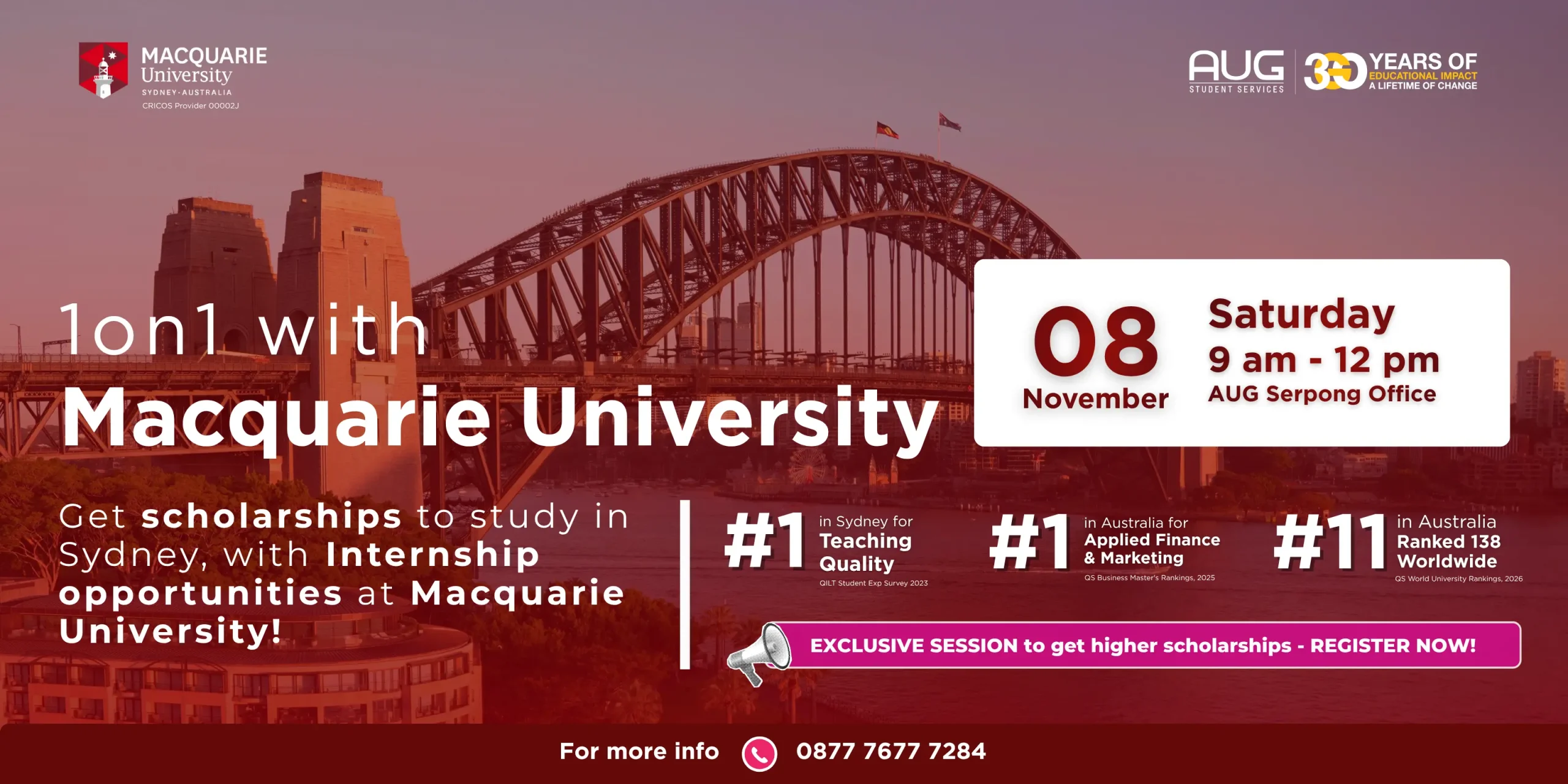 1-on-1 Consultation with Macquarie University