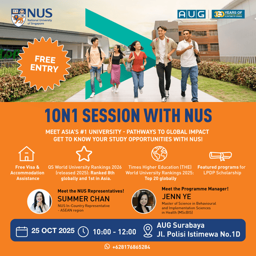 1-on-1 Session with NUS – AUG Surabaya, 25 Oct 2025