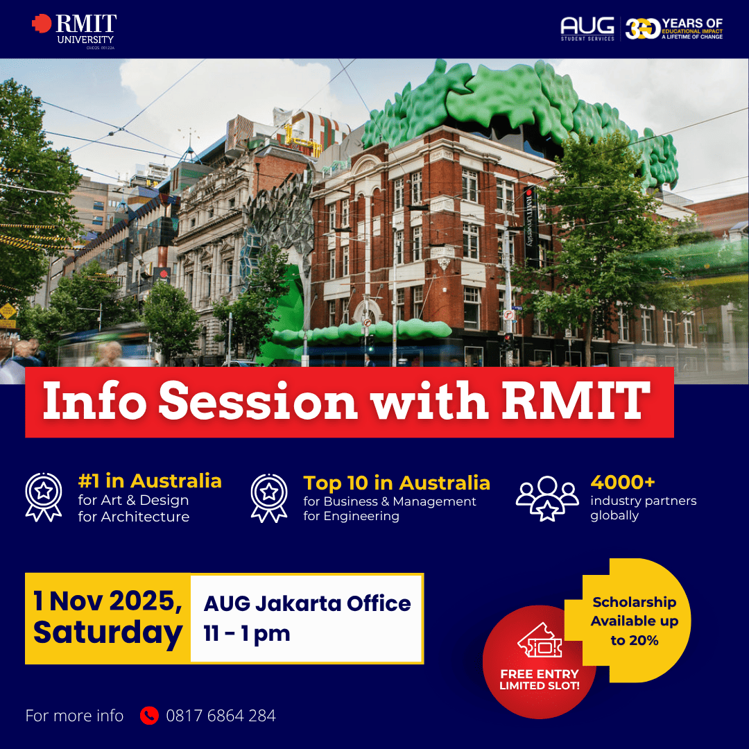 Info Session with RMIT University – AUG Jakarta, 1 Nov 2025