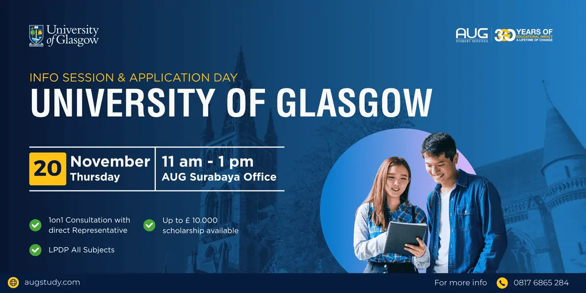 INFO SESSION & APPLICATION DAY UNIVERSITY OF GLASGOW
