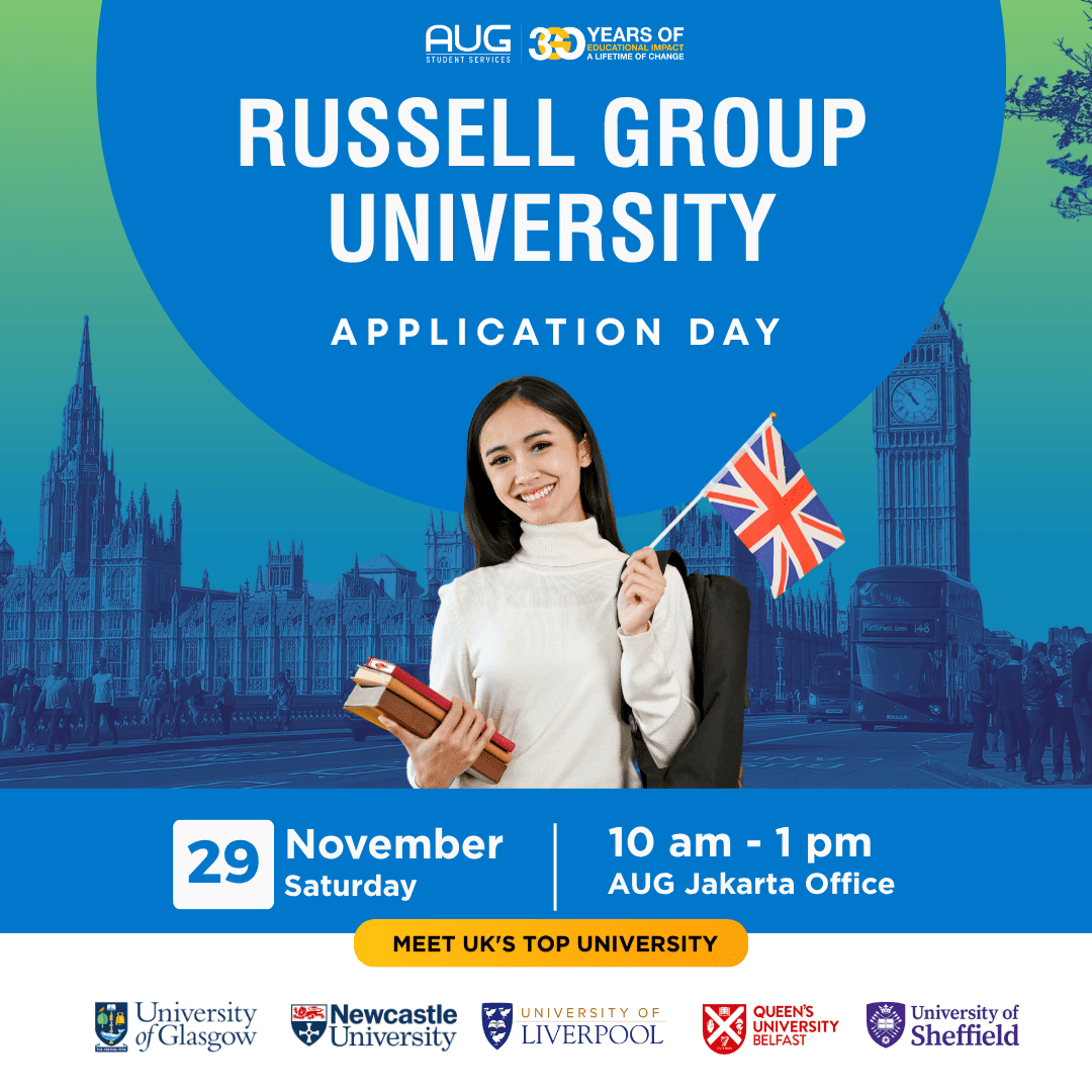 Russell Group University Application Day - AUG Jakarta, 29 Nov 2025