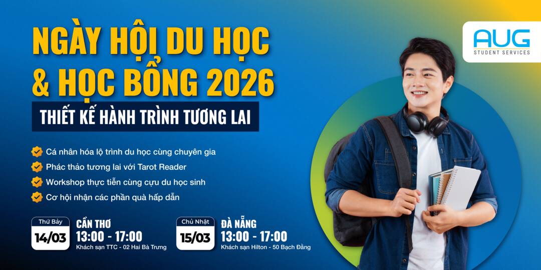 [AUG Can Tho] Ngày Hội Du học & Học bổng 2026
