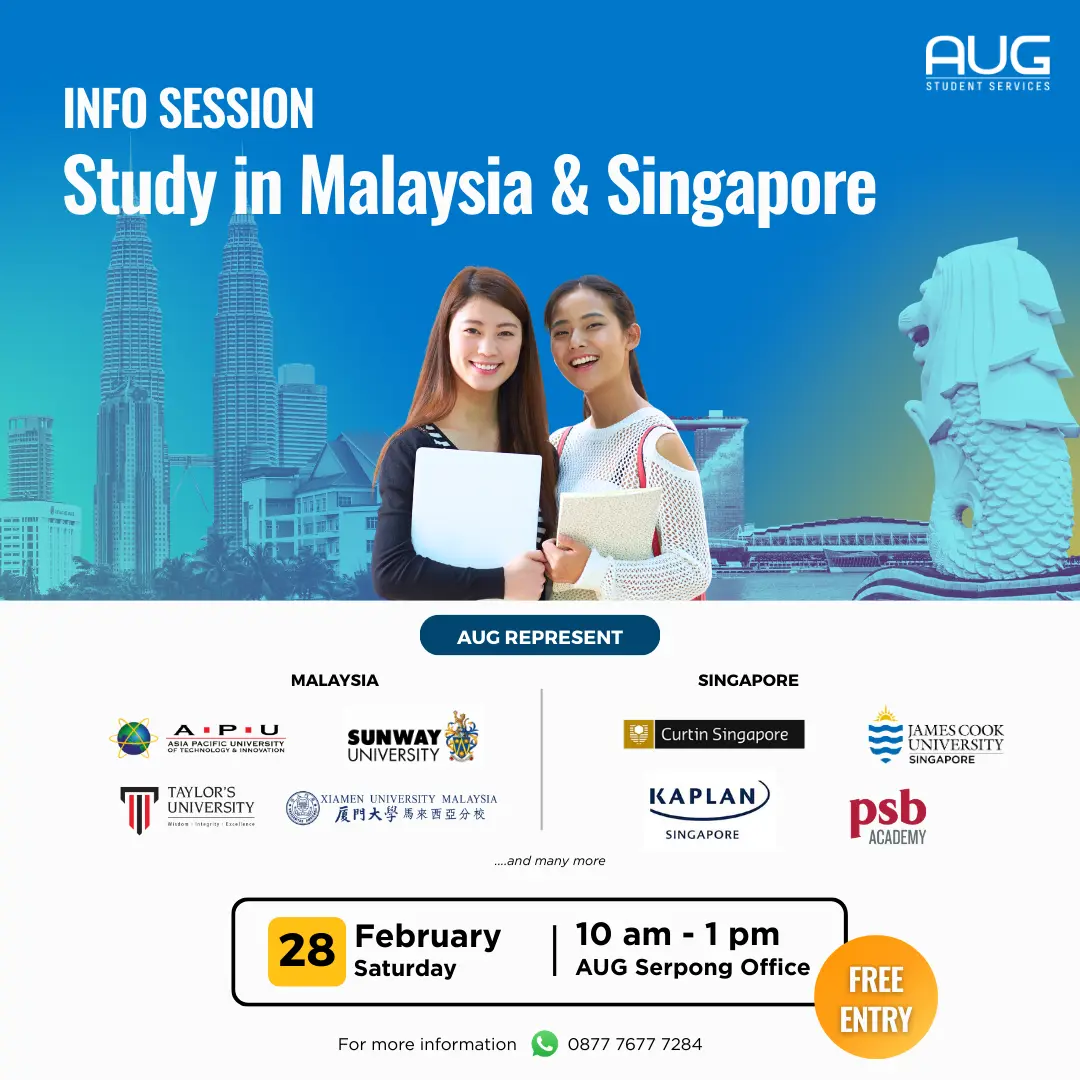 Info Session Study in Malaysia and Singapore AUG Serpong