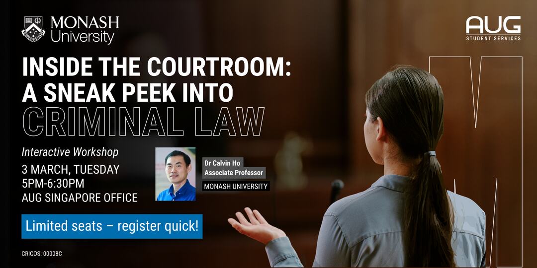 [AUG Singapore] Inside the Courtroom: A Sneak Peek Into Criminal Law