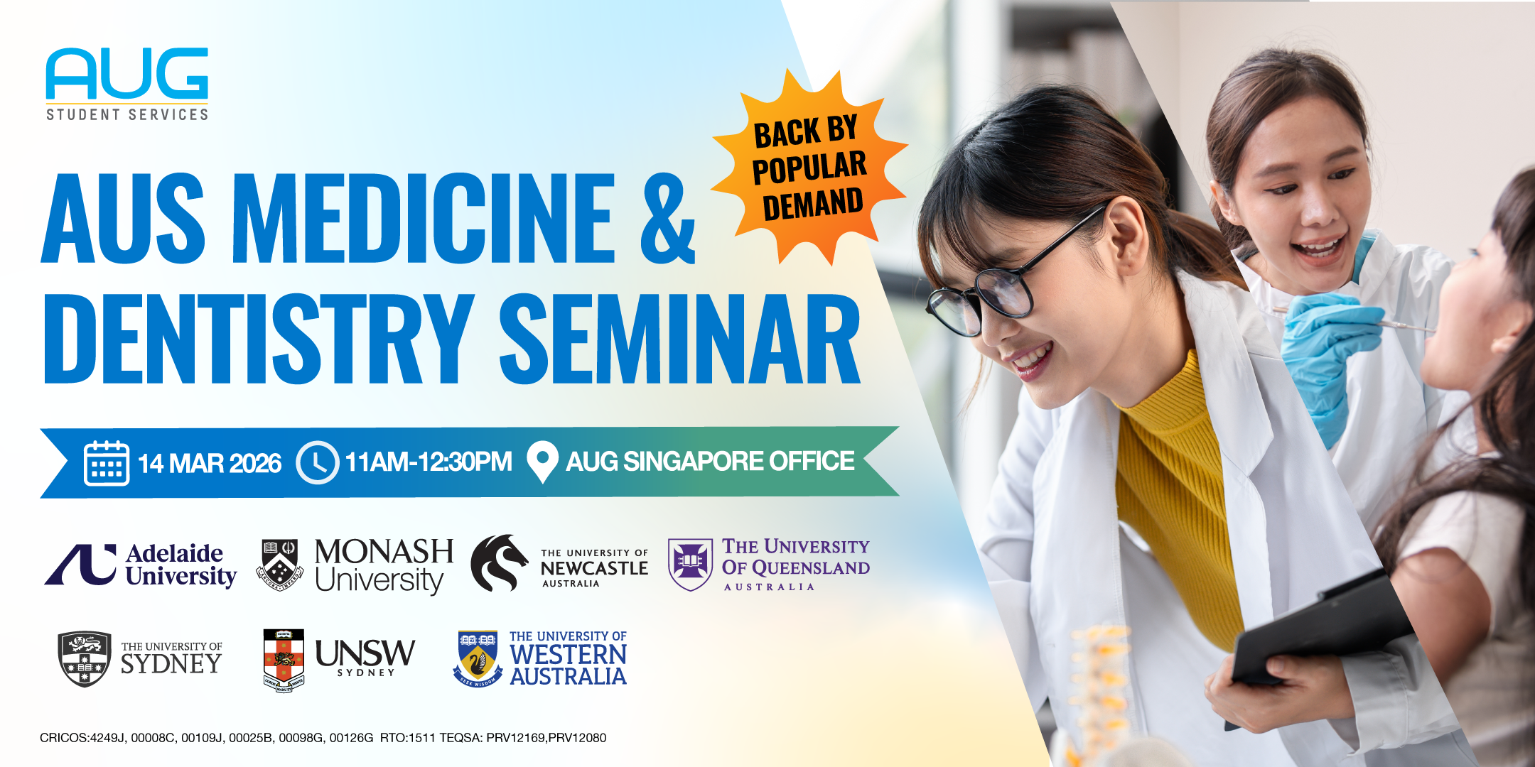 [AUG Singapore] Australia Medicine & Dentistry Seminar