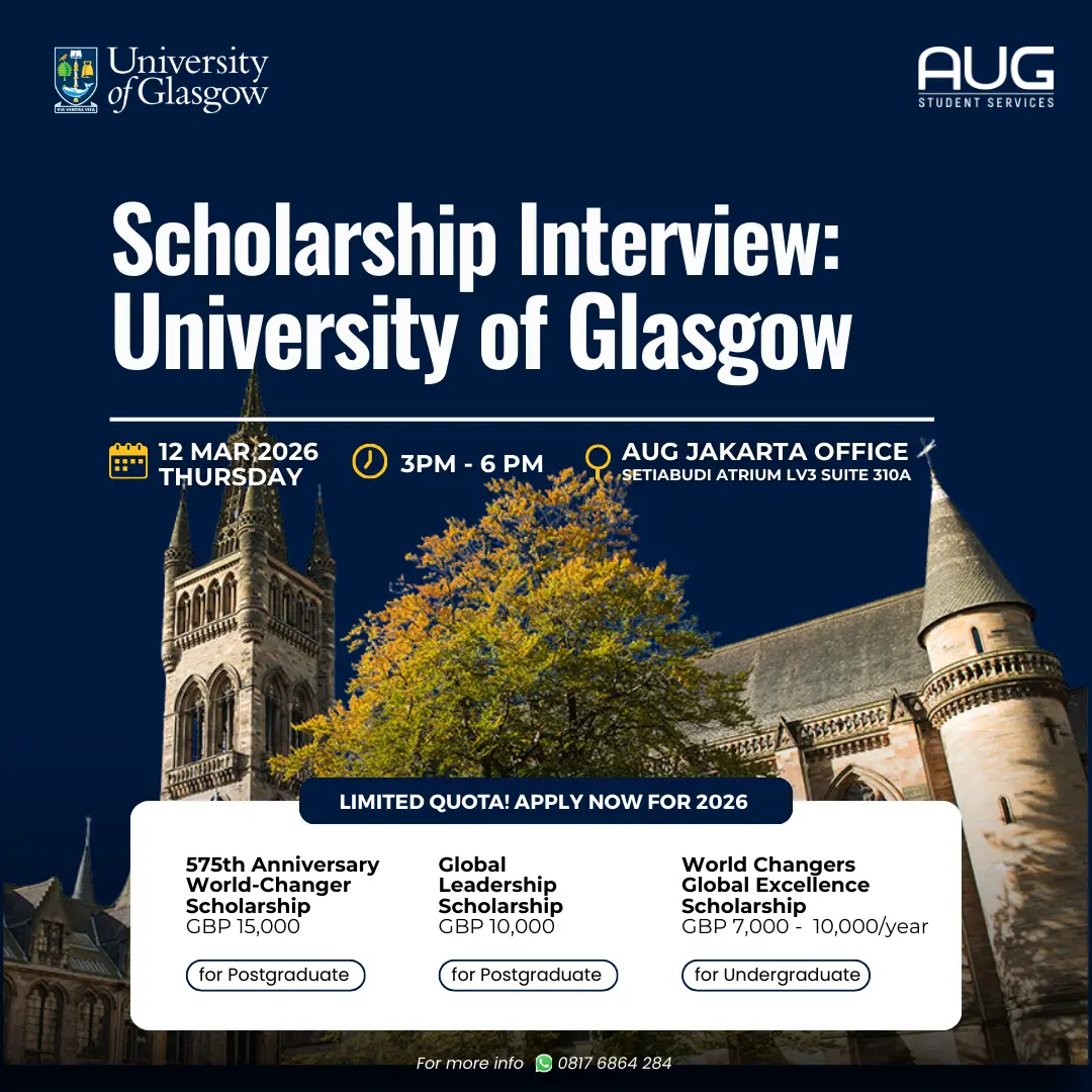 Scholarship Interview University of Glasgow Jakarta