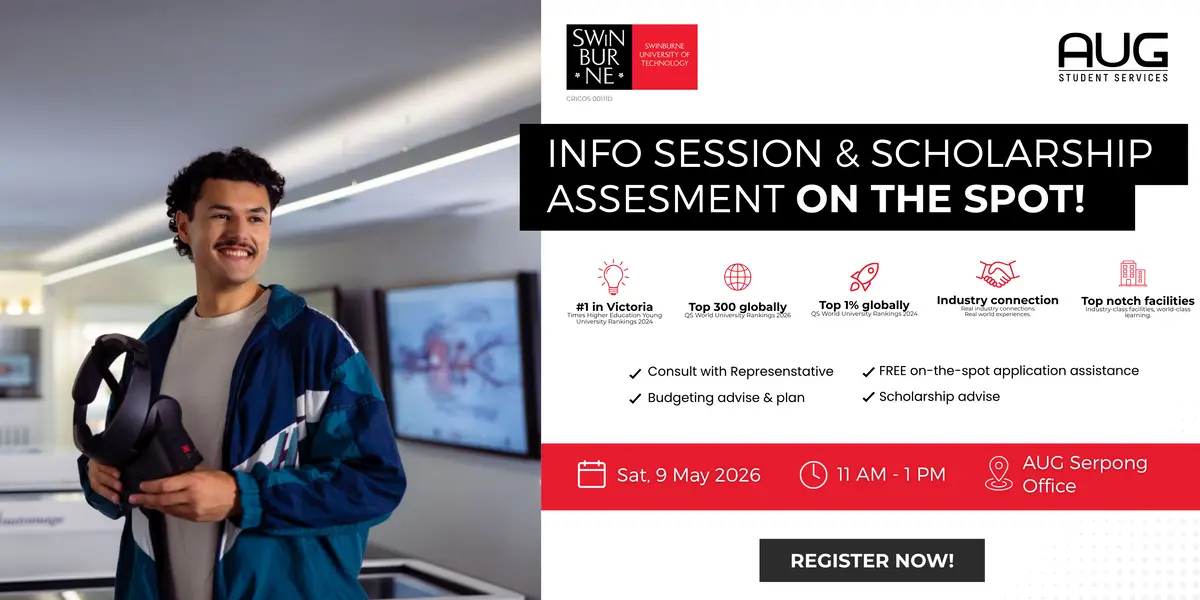 Yuk Ikut Swinburne Uni Info Session & Scholarship di Serpong!