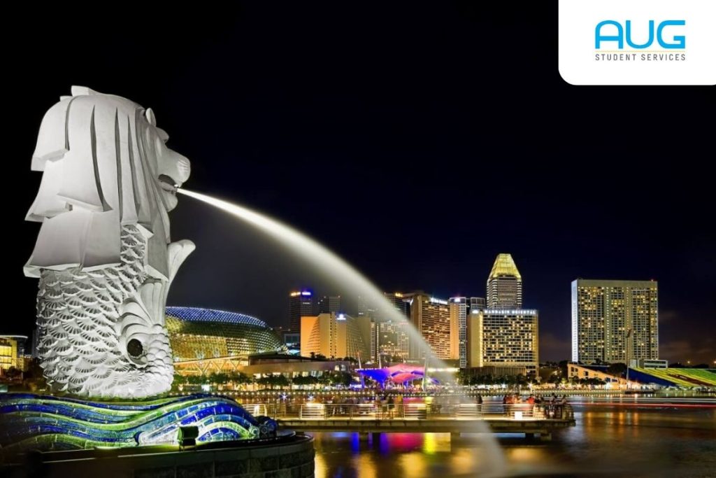 Marina Bay Sands dan Merlion Park