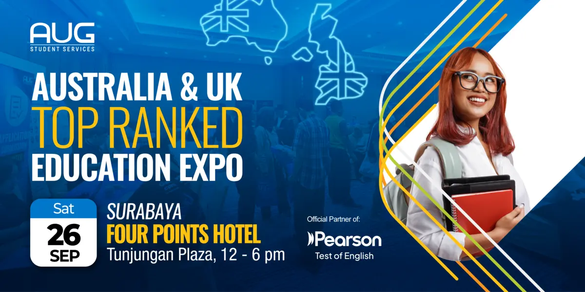 Australia & UK Top Ranked Education Expo Banner - Surabaya
