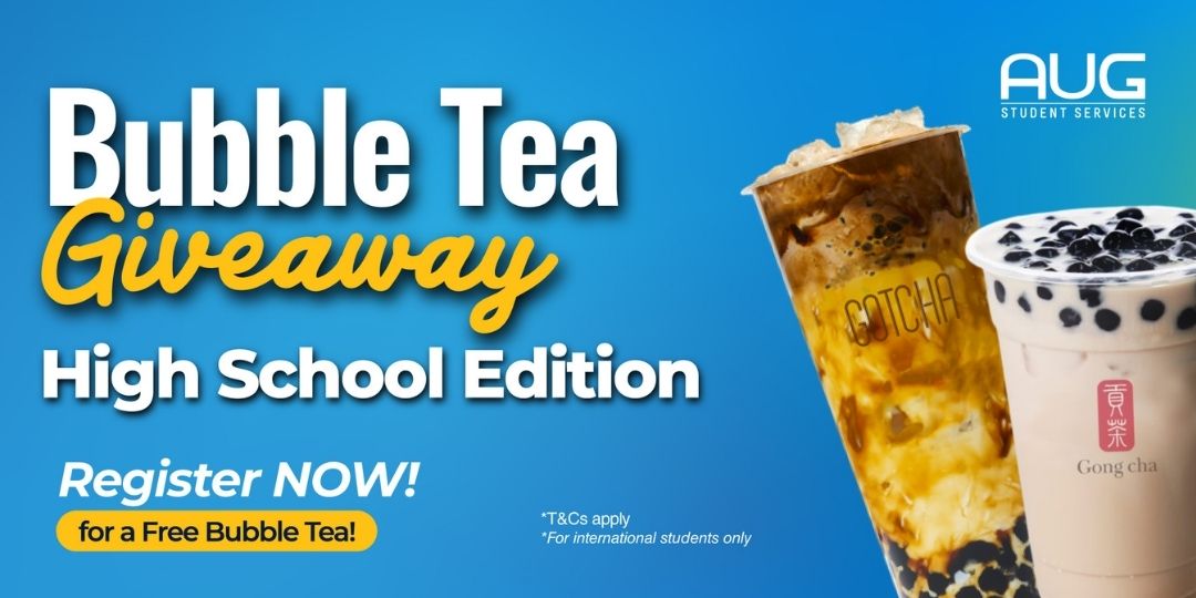 [AUG Melbourne] Bubble Tea Giveaway – High School Edition