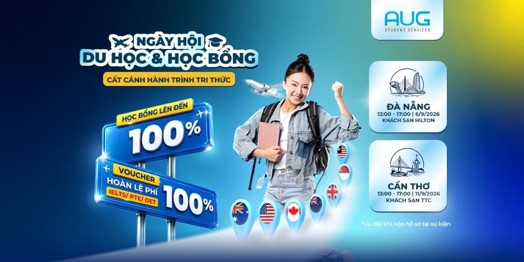 [AUG Cần Thơ] Ngày Hội Du Học Và Học Bổng 2026