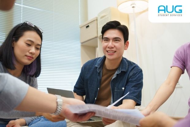 International Student preparing Australian university enrolment and Visa documents