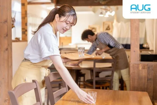 International student working part time while studying in Canada