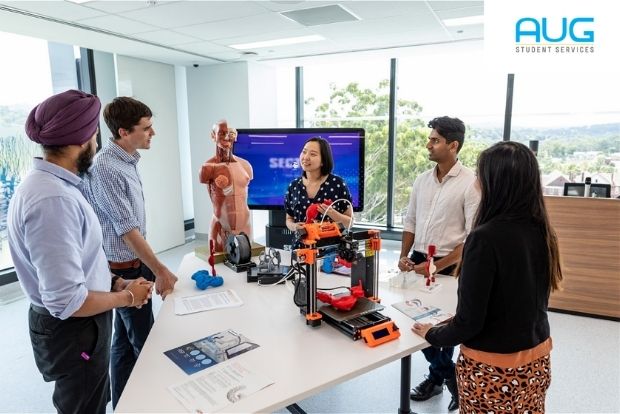 Medical students studying a medicine degree in Australia