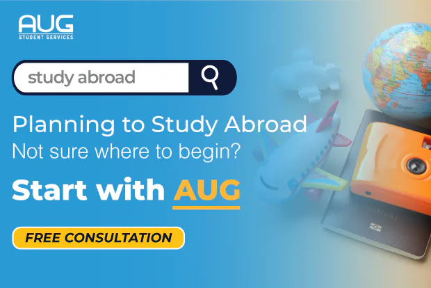 International students preparing for overseas university study
