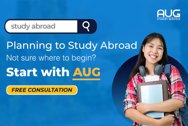 International students preparing for overseas university study