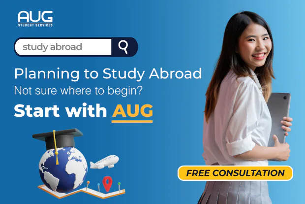 Students exploring university study options overseas