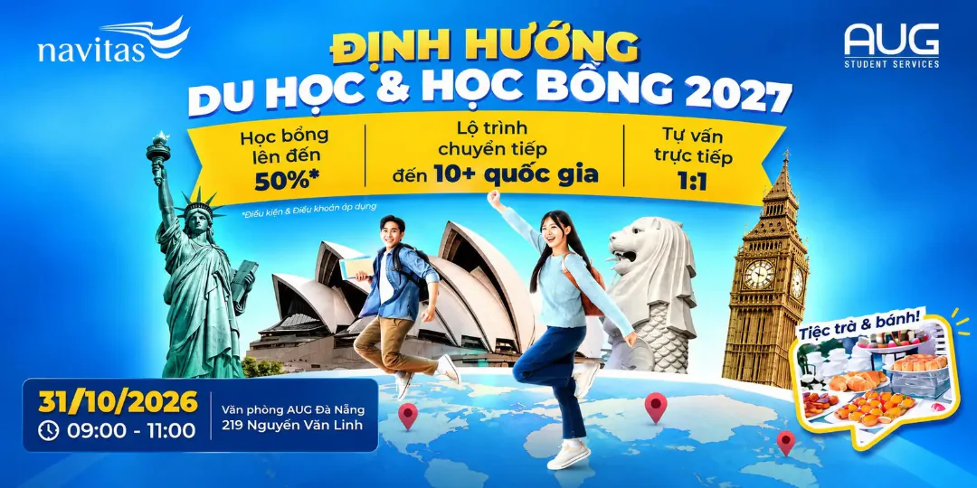 [AUG Đà Nẵng] Định Hướng Du Học Và Học Bổng 2027 cùng Navitas